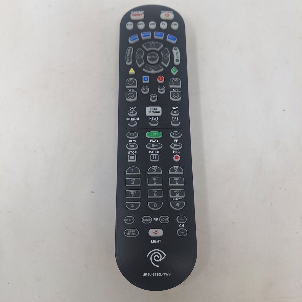 Time Warner Cable Universal Remote UR5U-8780L-TWS Tested Works TV DVD Cable